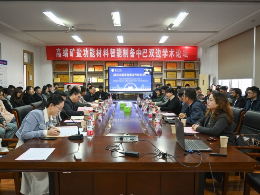 我校成功举办高端矿盐功能材料智能制备中巴双边学术论坛